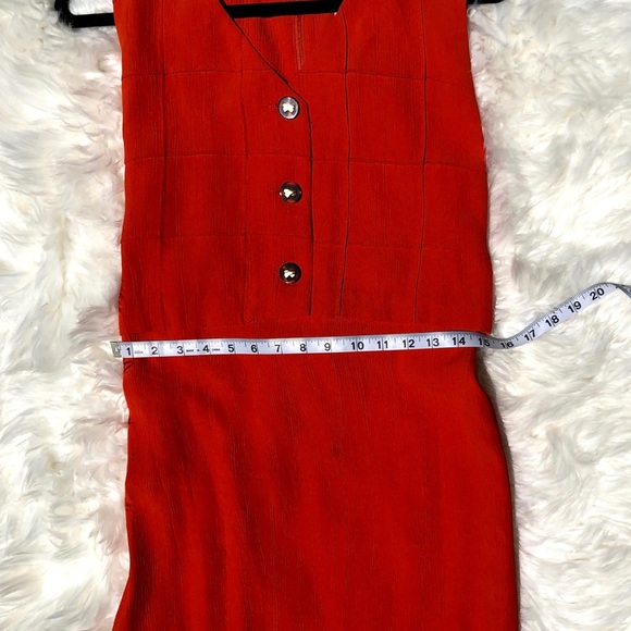 90's JESSICA HOWARD Sleeveless Popover Tie Waist Maxi Dress - Picture 8 of 10